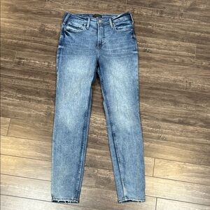 Silver Jeans Women’s Size M Infinite Fit Blue Denim Pants Cotton Blend